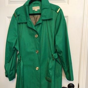 Michael Kors  Trench Raincoat Kelly Green 2x